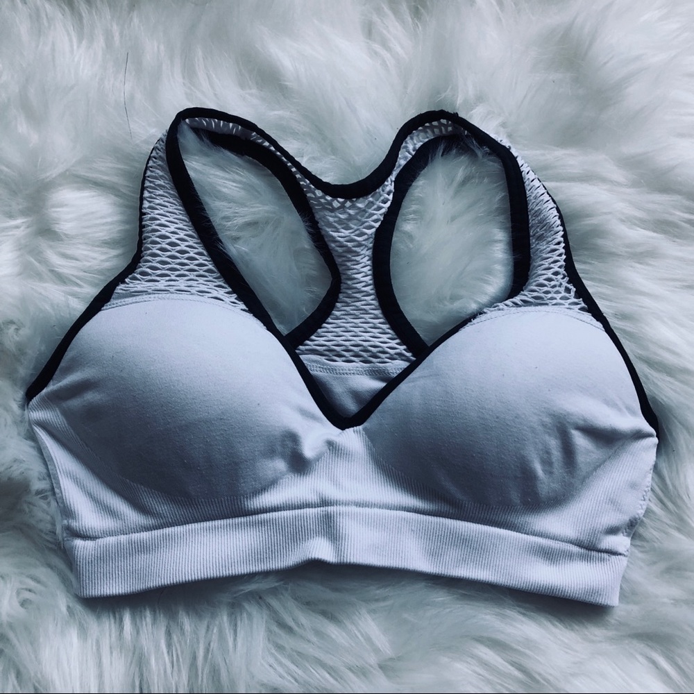 VS Pink Seamless Racerback Push-Up Sports Bra